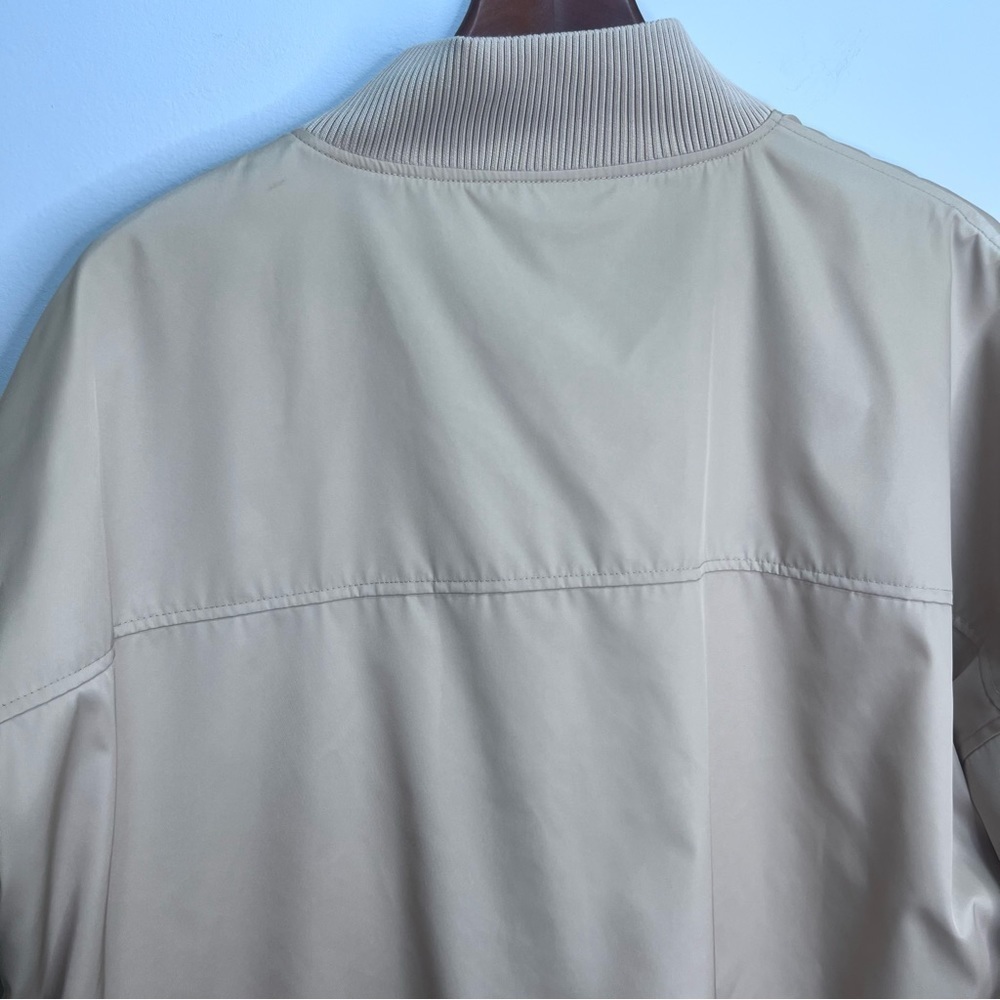 Moncler Peplum Baldah Bomber Jacket Size 5= XXL Lightweight Basic Minimalist - Picture 8 of 16